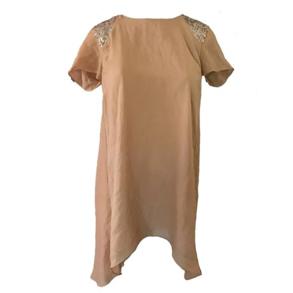 Dress the Population Alondra Tan High Low Dress - Picture 3 of 8